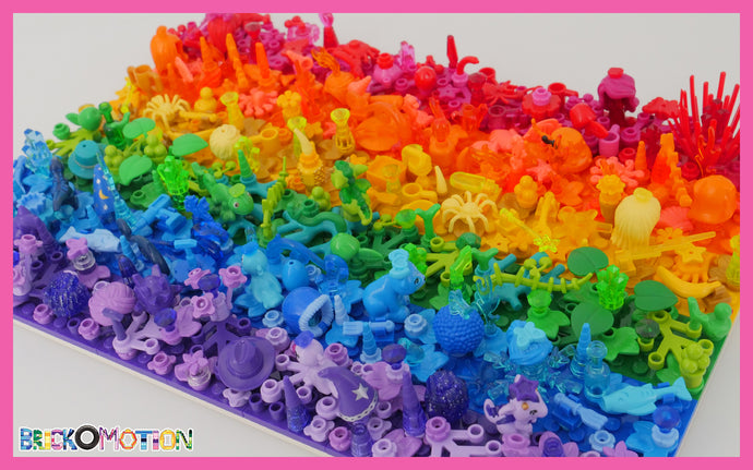 How to Build a 3D Rainbow LEGO Flag