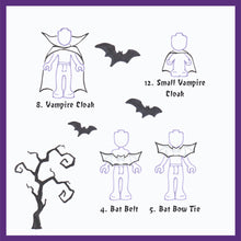 Load image into Gallery viewer, Vampire Costumes SVG Bundle
