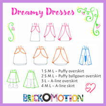 Load image into Gallery viewer, Dreamy Dresses Pattern Sketches 1
