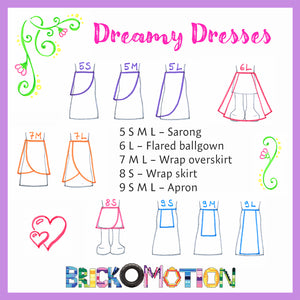 Dreamy Dresses Pattern Sketches 2