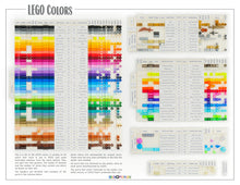 Load image into Gallery viewer, Digital LEGO Colors Poster - US Spelling

