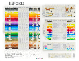 Digital LEGO Colors Poster - US Spelling