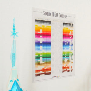 Solid LEGO Colors Poster - US Spelling