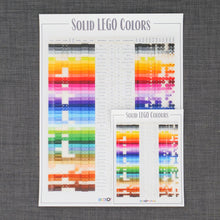Load image into Gallery viewer, Solid LEGO Colours Poster - UK Spelling
