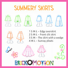 Load image into Gallery viewer, Summery Skirts Pattern Sketches 1

