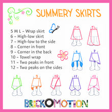 Load image into Gallery viewer, Summery Skirts Pattern Sketches 2
