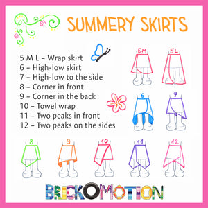 Summery Skirts Pattern Sketches 2